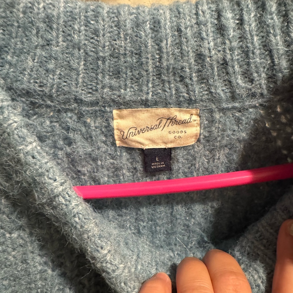 Universal Thread Light Blue Turtleneck Sweater - image 2